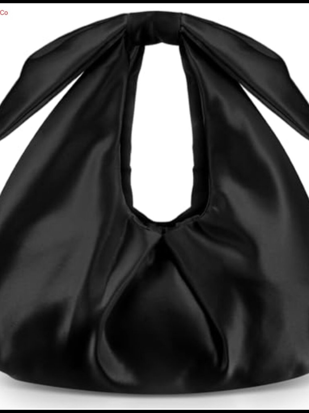 Satin Clutch Purse Bow Evening Bag Ruched Magnetic Closure Handbag